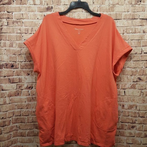 Woman Within Top with Pockets Size 1X  (22-24) - Picture 2 of 12